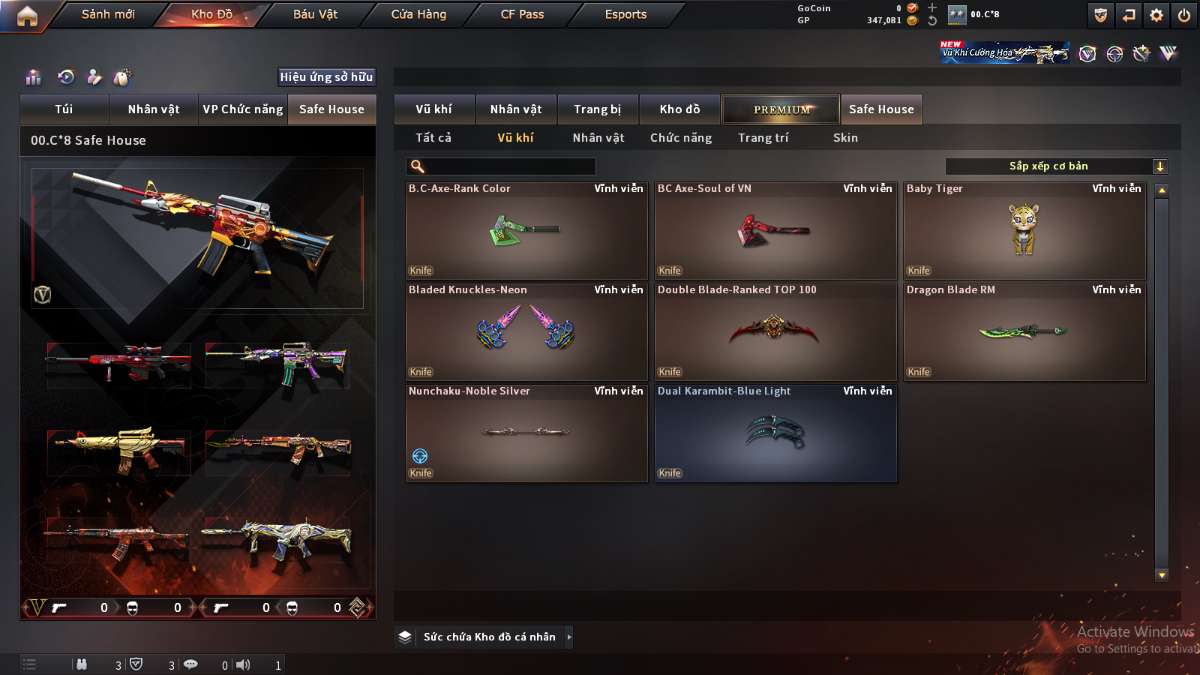 shop acc cf uy tin gia re